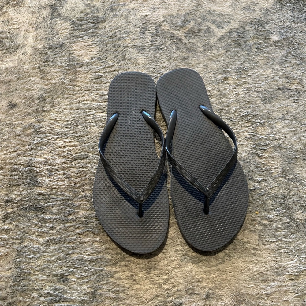 Grey Flip Flops
